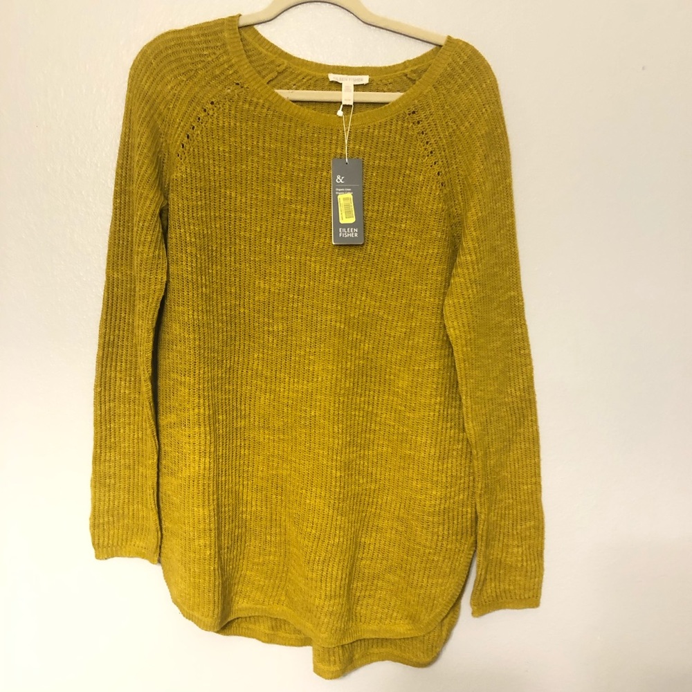 EILEEN FISHER Linen & Cotton Ballet Neck Tunic